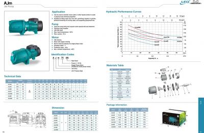  AJm75-S PC RVS JET-pomp 1 PK 3,3 mÂ³/h presscontrol